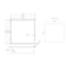 Alfi Brand 16" x 16" Brushed Black PVD Steel Square Single Shelf Shower Niche ABNP1616-BB - alternate 4